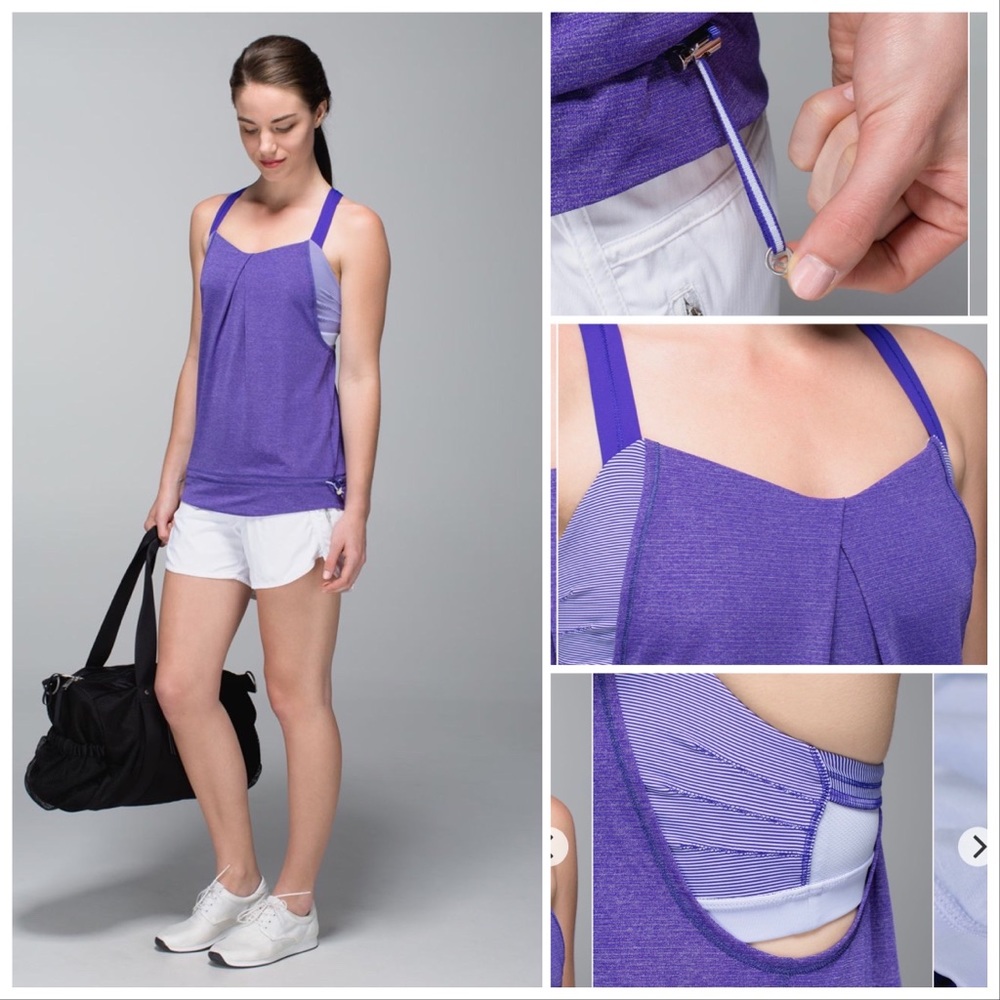 Lululemon Rest Less Tank Top With Built In Shelf … - image 2